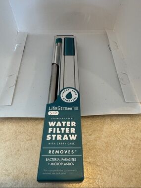 LifeStraw SIP Stainless Steel Water Filter Straw - Teal